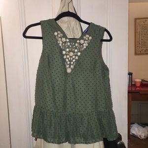 Green blouse from Francesca’s